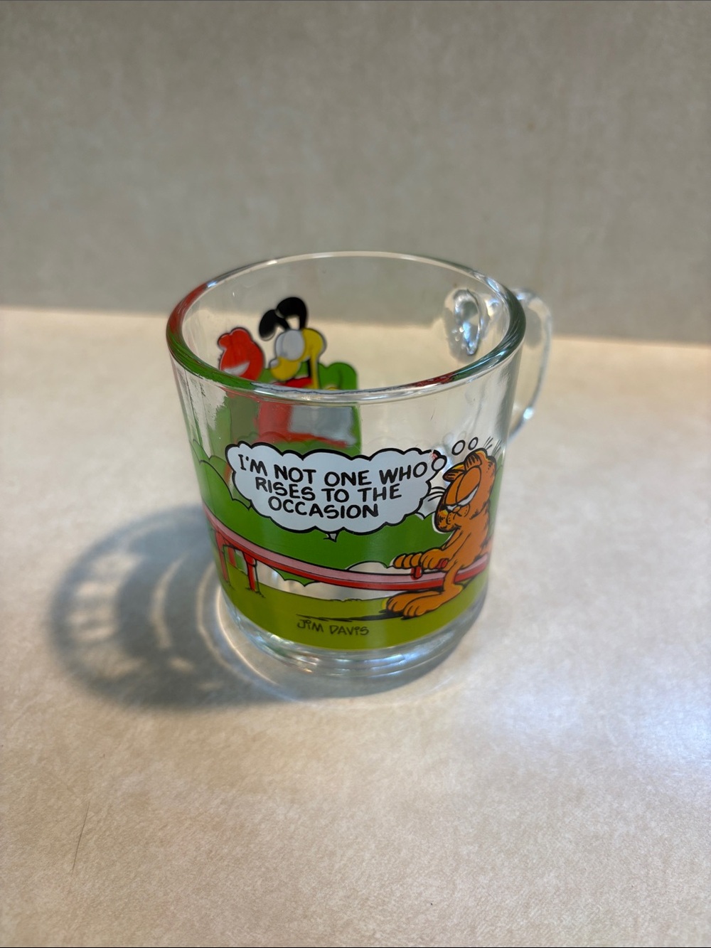 McDonalds Garfield The Cat Mug  garfield odie jim davis 1980’s